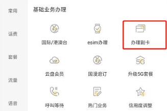 电信网上营业厅副卡办理流程介绍