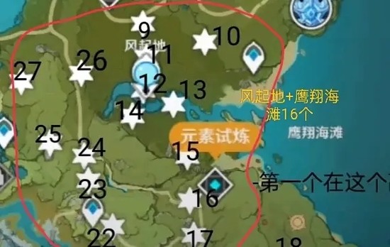 原神风神瞳位置大全