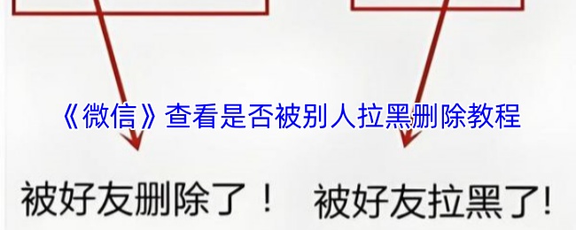 《微信》查看是否被别人拉黑删除教程