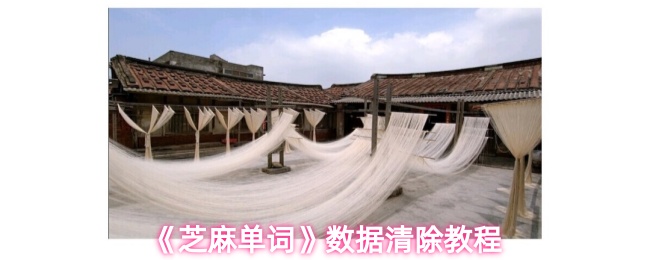 《芝麻单词》数据清除教程