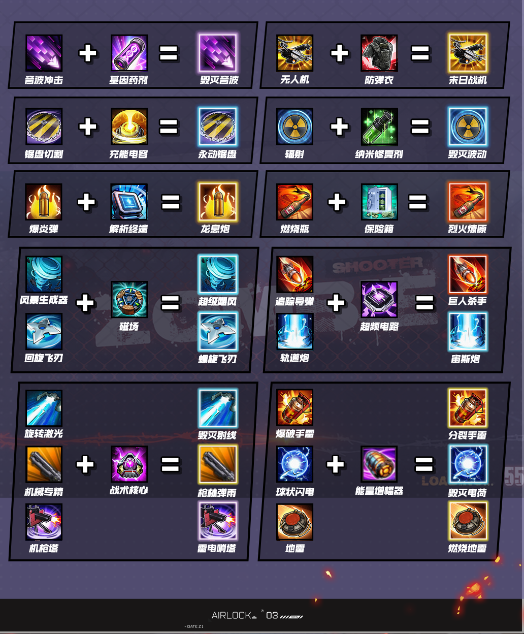 《枪魂狙击》技能合成图