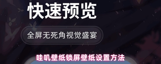 哇叽壁纸锁屏壁纸设置方法